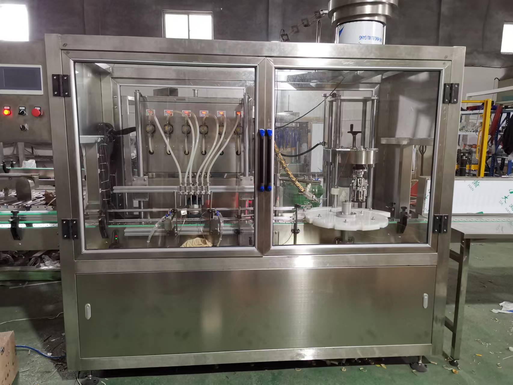 口服液灌裝機（灌裝、理蓋、上蓋、旋蓋一體機）